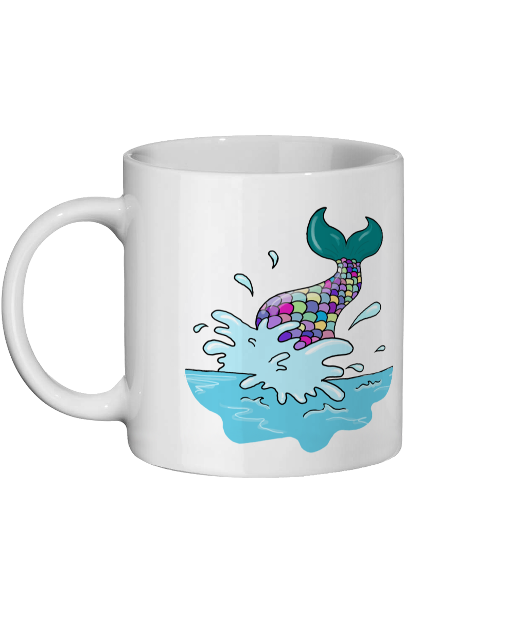 Mermaid Mugs 11oz ceramic mug, rainbow pastel cute mugs, homeware gifts