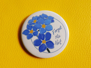 Forget me Not Button Badges