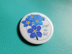 Forget me Not Button Badges