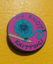 Load image into Gallery viewer, Knot Knitting Crochet Enamel Pin