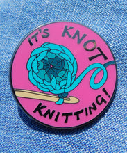 Load image into Gallery viewer, Knot Knitting Crochet Enamel Pin