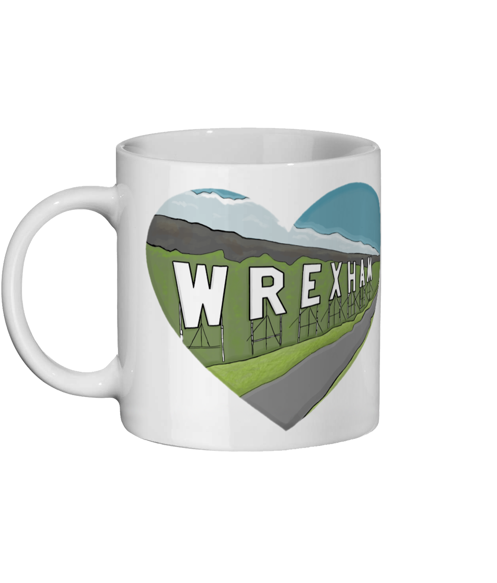 Wrexham Mug 11oz ceramic white mug