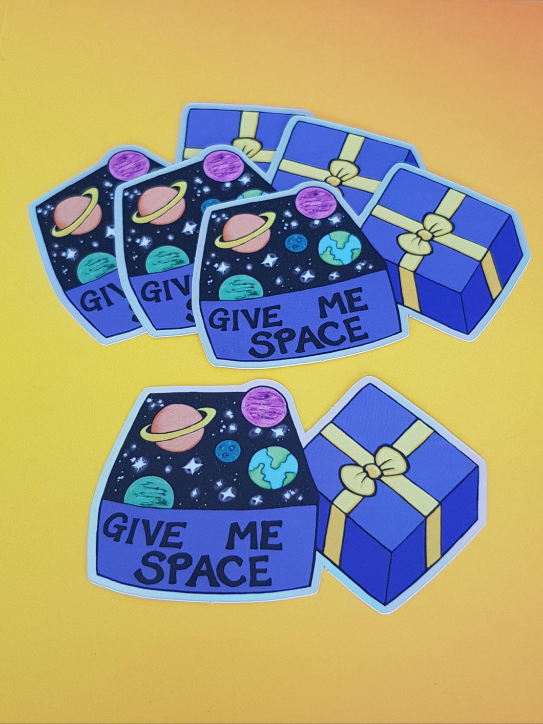 Give Me Space Holographic Vinyl Stickers - Hashley Art