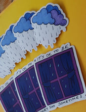 Load image into Gallery viewer, Rainy Days are OK Vinyl Sticker Set - Hashley Art