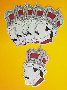 Freddie Mercury Killer Queen Hologram Vinyl Stickers - Hashley Art