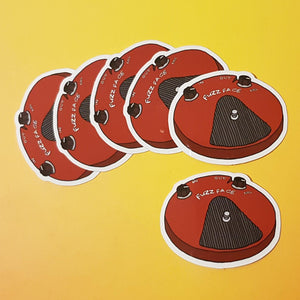 Guitar pedal vinyl sticker set - Hashley Art