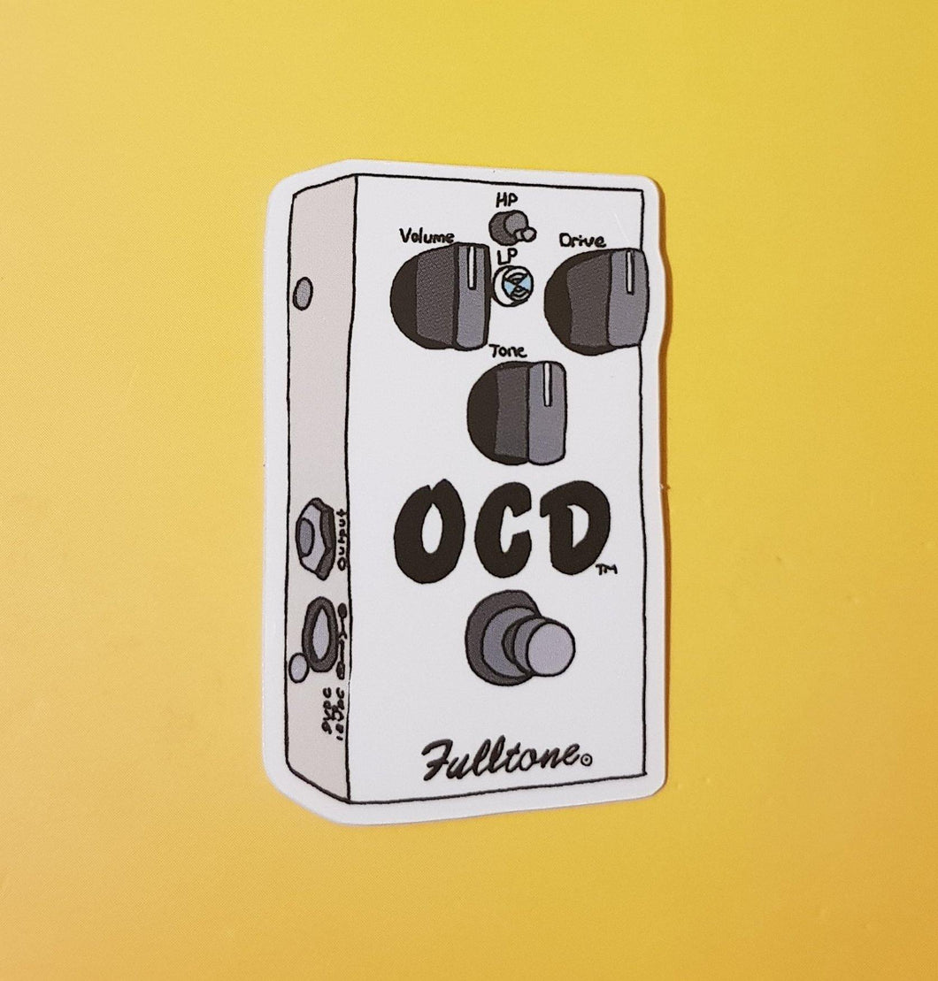 Fulltone OCD vinyl sticker - Hashley Art