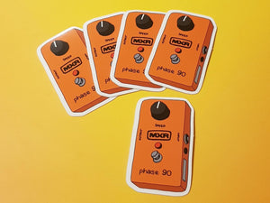 Guitar pedal vinyl sticker set - Hashley Art