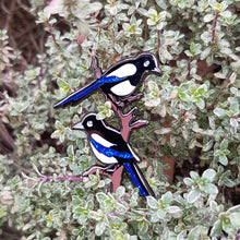 Load image into Gallery viewer, Two for Joy Magpies Pin - Hashley Art