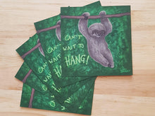 Load image into Gallery viewer, Can&#39;t wait to hang Sloth Lockdown Postcards - Hashley Art