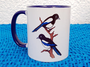 Two For Joy Magpies Mug