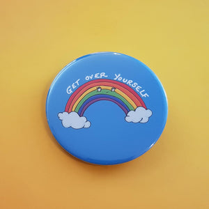 Sassy Rainbow Button Badge - Hashley Art