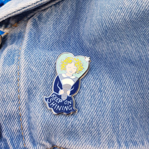 Keep On Shining Enamel Pin - Hashley Art