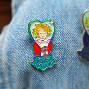 Keep On Shining Enamel Pin - Hashley Art