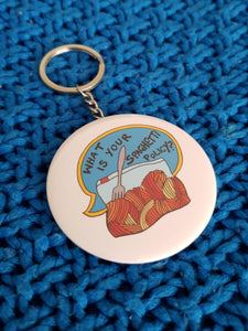 Spaghetti Policy Keyring - Hashley Art