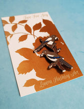 Load image into Gallery viewer, Two for Joy Magpies Enamel Pin Badge