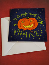 Load image into Gallery viewer, Pumpkins Time to Shine Halloween Card - Hashley Art