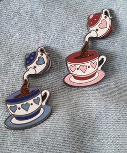 Pot o' Tea Enamel Pin Badge