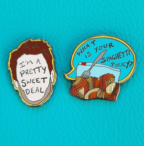 Always Sunny Charlie Enamel Pin Badge Set - Hashley Art