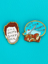 Load image into Gallery viewer, Its always sunny in Philadelphia Charlie Kelly Spaghetti Policy Enamel Pin Badge Set