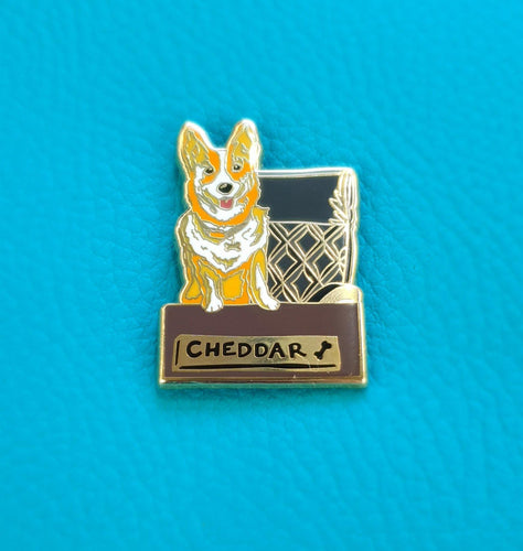 Cap'n Cheddar Enamel Pin - Hashley Art