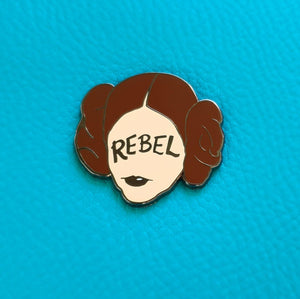 Princess Leia Galactic Rebel Pin Badge - Hashley Art