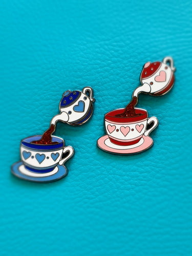 Pot o' Tea Enamel Pin Badge