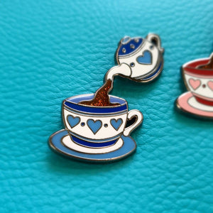 Pot o' Tea Enamel Pin Badge - Hashley Art