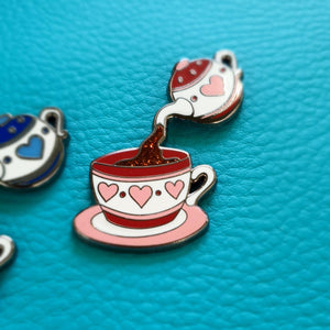 Pot o' Tea Enamel Pin Badge - Hashley Art