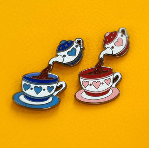 Pot o' Tea Enamel Pin Badge - Hashley Art