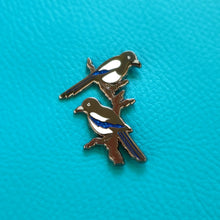 Load image into Gallery viewer, Two for Joy Magpies Enamel Pin Badge