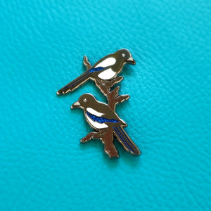 Two for Joy Magpies Enamel Pin Badge