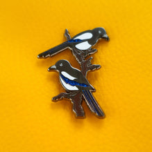 Load image into Gallery viewer, Two for Joy Magpies Enamel Pin Badge