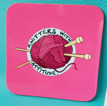 Load image into Gallery viewer, Knitter Coasters, Knitting coaster sets