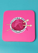 Load image into Gallery viewer, Knitter Coasters, Knitting coaster sets