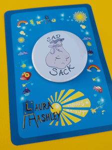 Sad Sack Button Badge