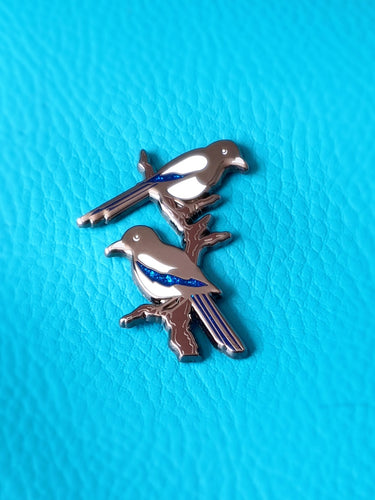 Two for Joy Magpies Enamel Pin Badge