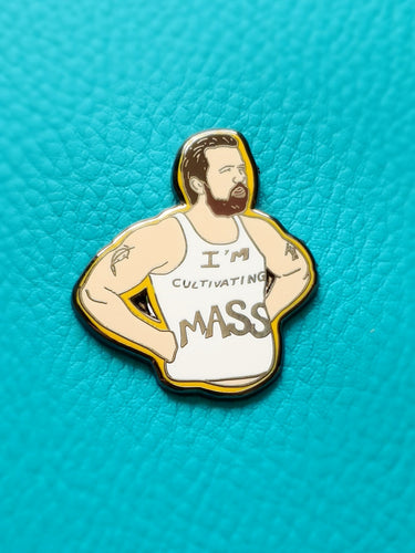 Always Sunny Mac Cultivating Mass Enamel Pin Badge