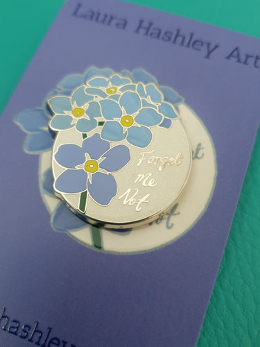 Forget Me Not Enamel Pin