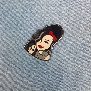 Amy Winehouse Enamel Pin