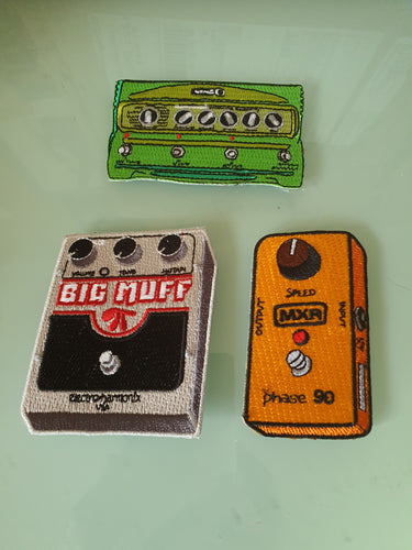 Guitar Pedal Patches Set of 3