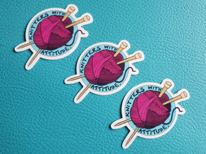 Knitters with Attitude Stickers