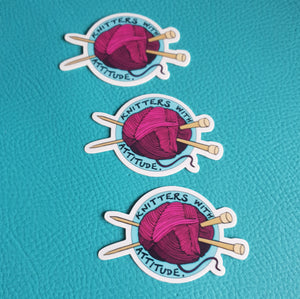 Knitters with Attitude Stickers