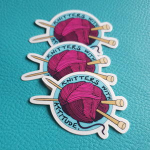 Knitters with Attitude Stickers