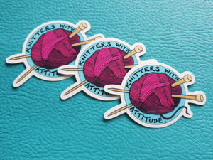 Knitters with Attitude Stickers