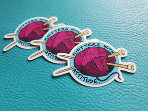 Knitters with Attitude Stickers