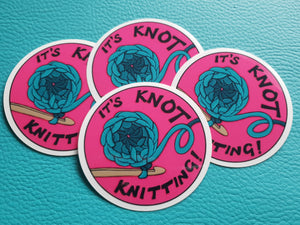 Knot Knitting Crochet Stickers