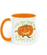 Load image into Gallery viewer, Halloween Pumpkin Mug,  October Time to Shine Mug - Hashley Art