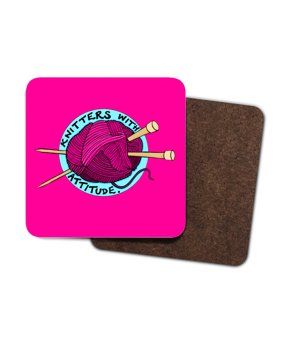 Knitter Coasters, Knitting coaster sets - Hashley Art