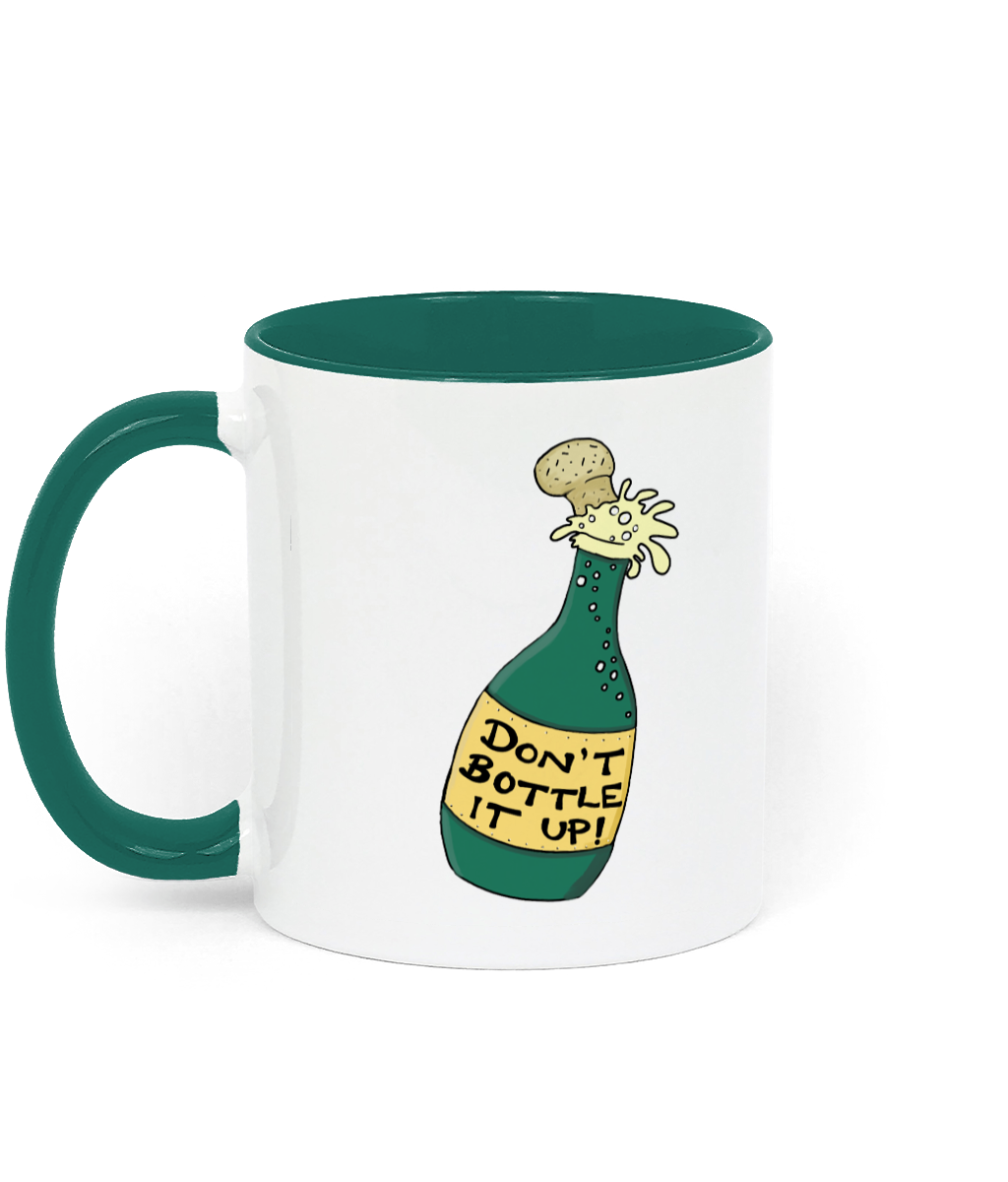 Don't Bottle It Up Mug, Prosecco Mug - Hashley Art